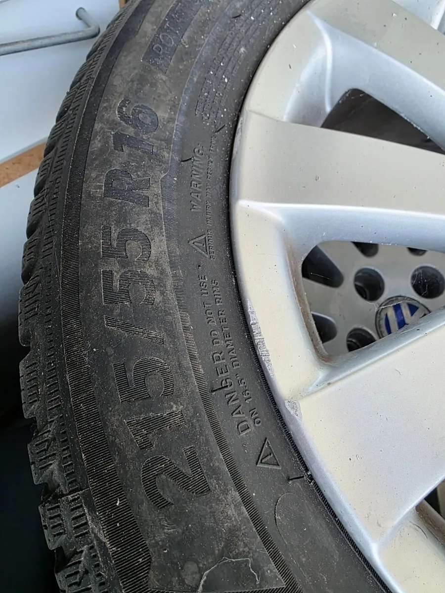 Original VW winter Michelin alloy wheels x4 - Image 3