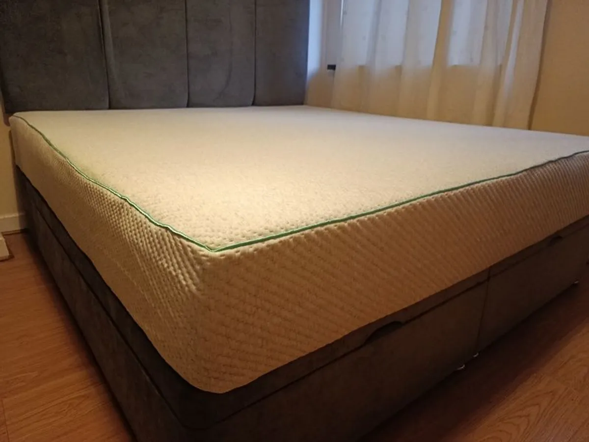 Luxury Super King Ottoman Bed (180x200) + Premium Memory Foam Mattress - Image 2