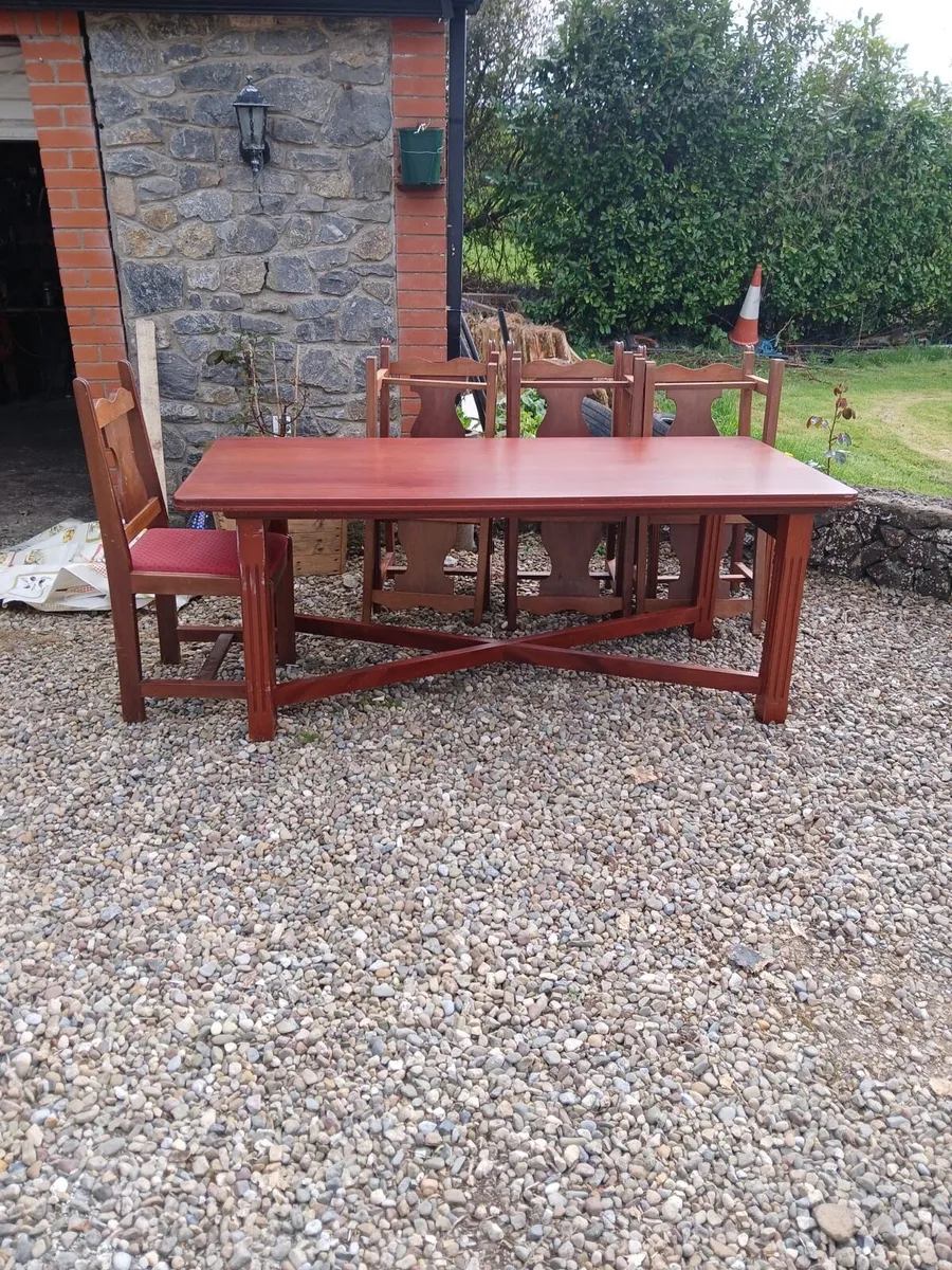 Hard wood table - Image 1