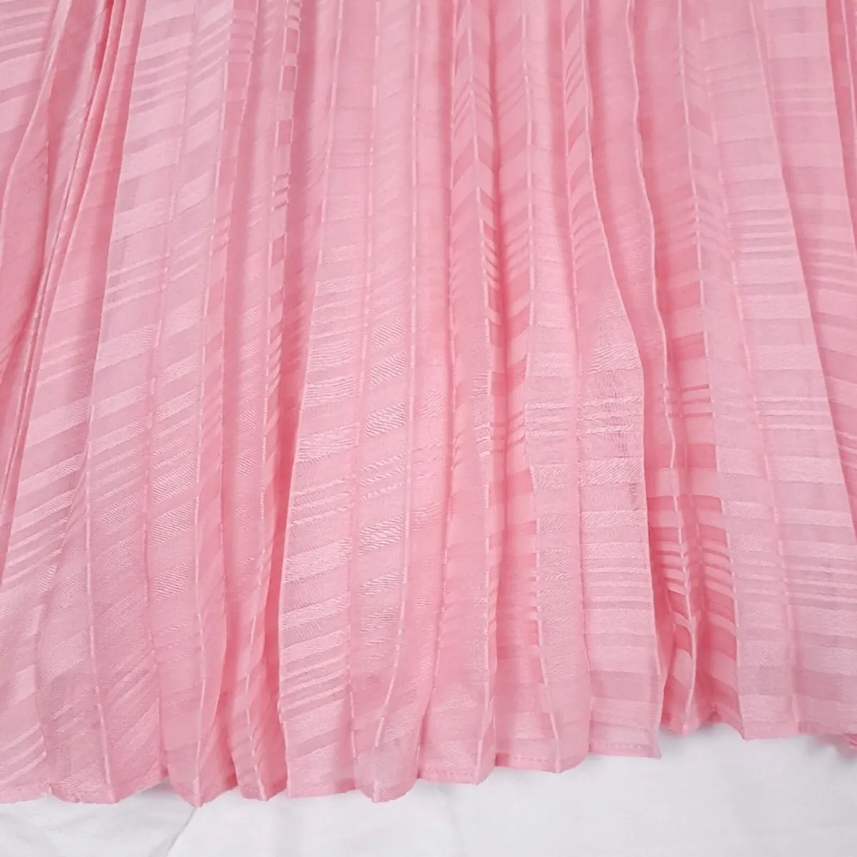 Club Monaco Pastel Pink Pleated Midi Skirt 4US/8UK - Image 4