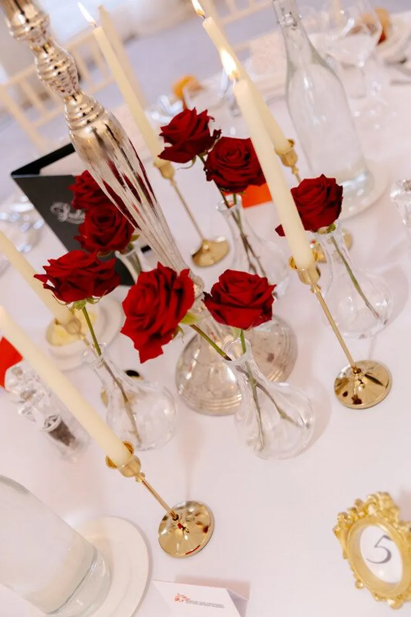 Wedding table vases and candleholders - Image 1