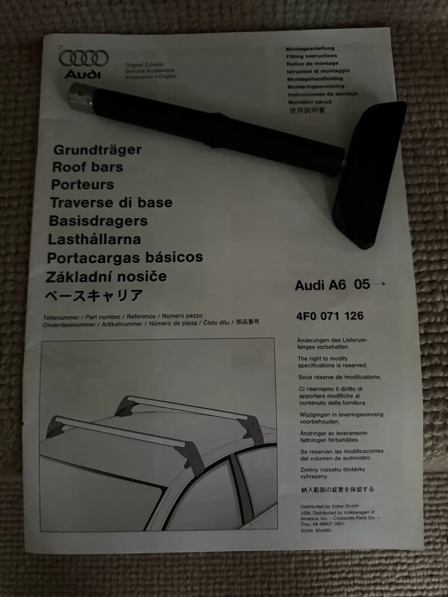 Audi Roof bars - Image 2