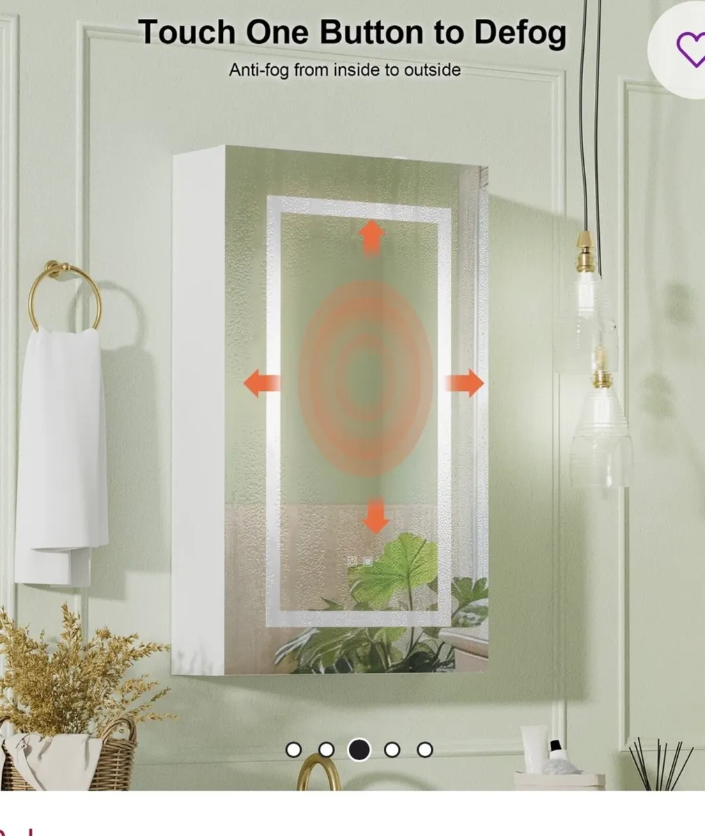 Bathroom mirror with storage x2 - Image 2