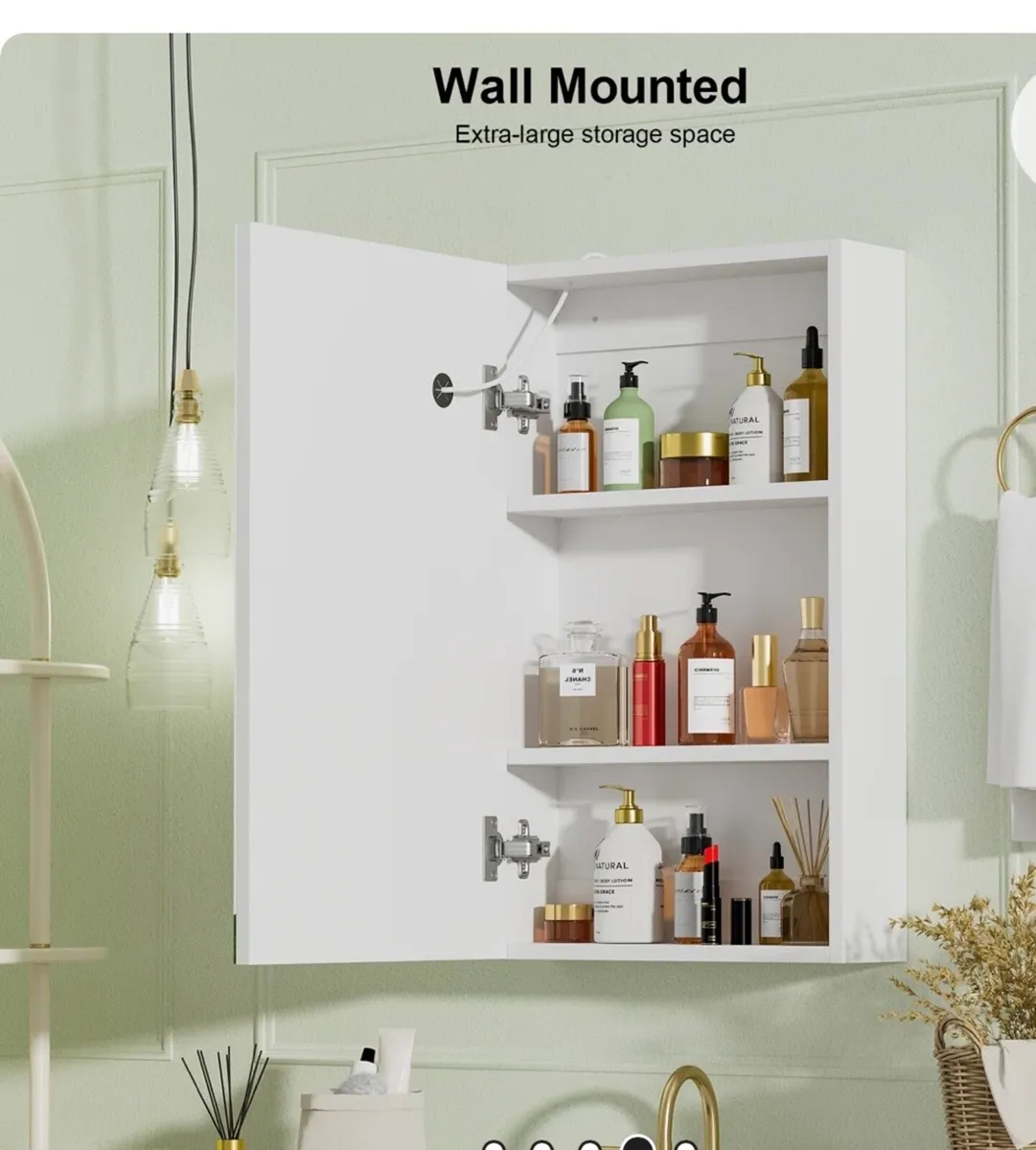 Bathroom mirror with storage x2 - Image 3
