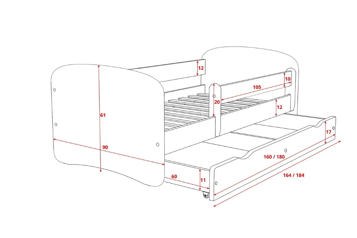 Kids Small Single Bed - Image 2