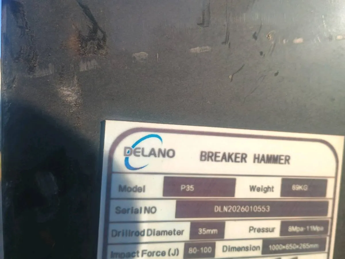 Rock Breaker to 0.5-2 ton mini machine (New/Unused - Image 4