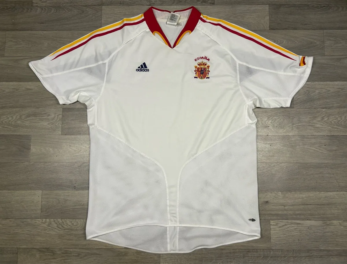 Vintage 2004 Adidas Spain Away Jersey Shirt XXL - Image 1