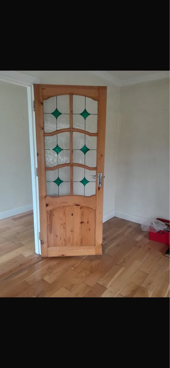 Solid red deal doors - Image 1