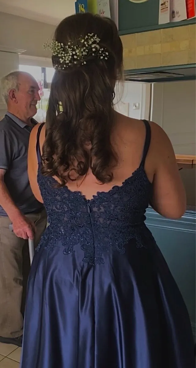 Navy Debs Dress - Image 3