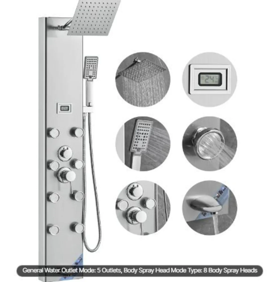 Shower Panel System, 6 Shower Modes - Image 3