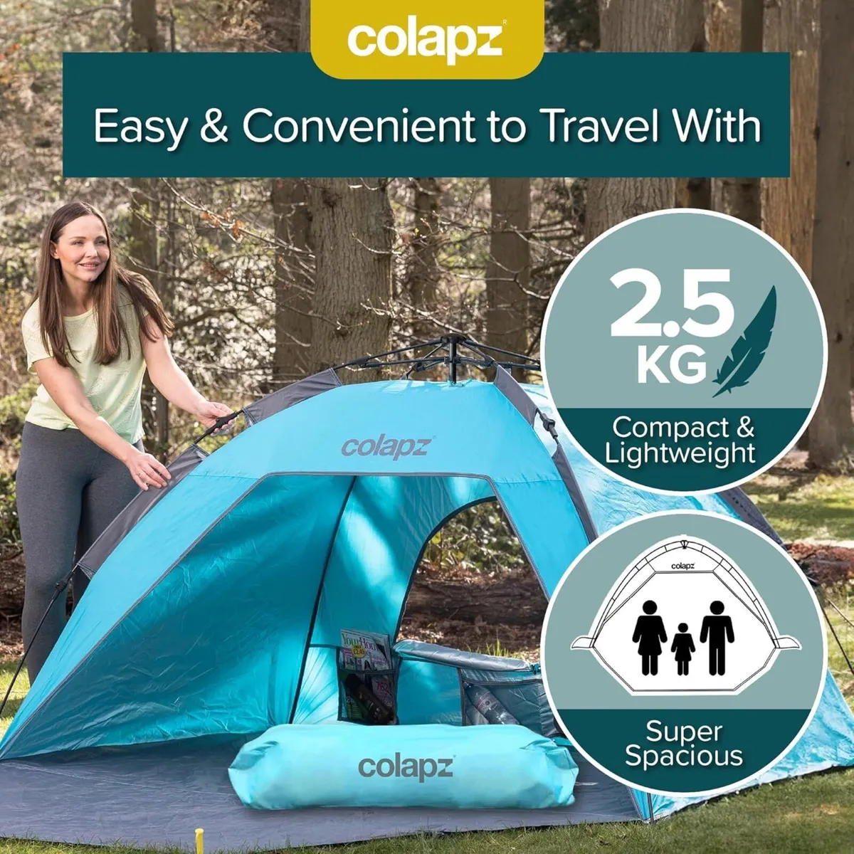 Colapz Pop Up Tent Luxurious Beach + Tents - Image 2