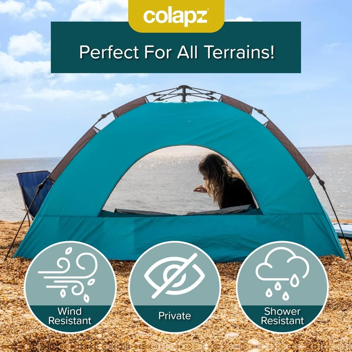 Colapz Pop Up Tent Luxurious Beach + Tents - Image 4