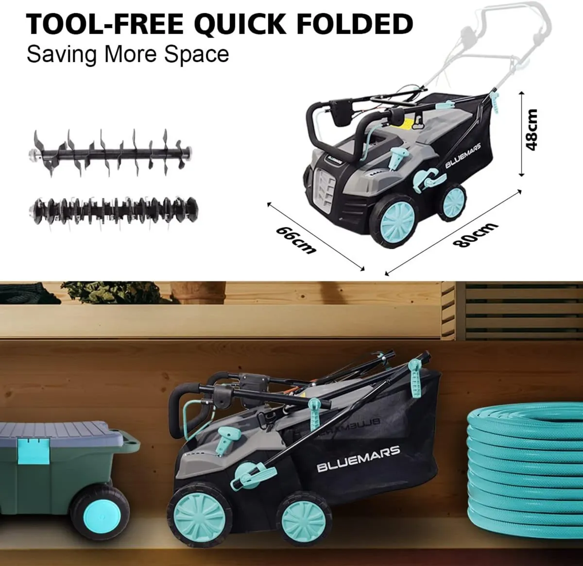 2000W Lawn Scarifier and Aerator 40CM Working - Image 3