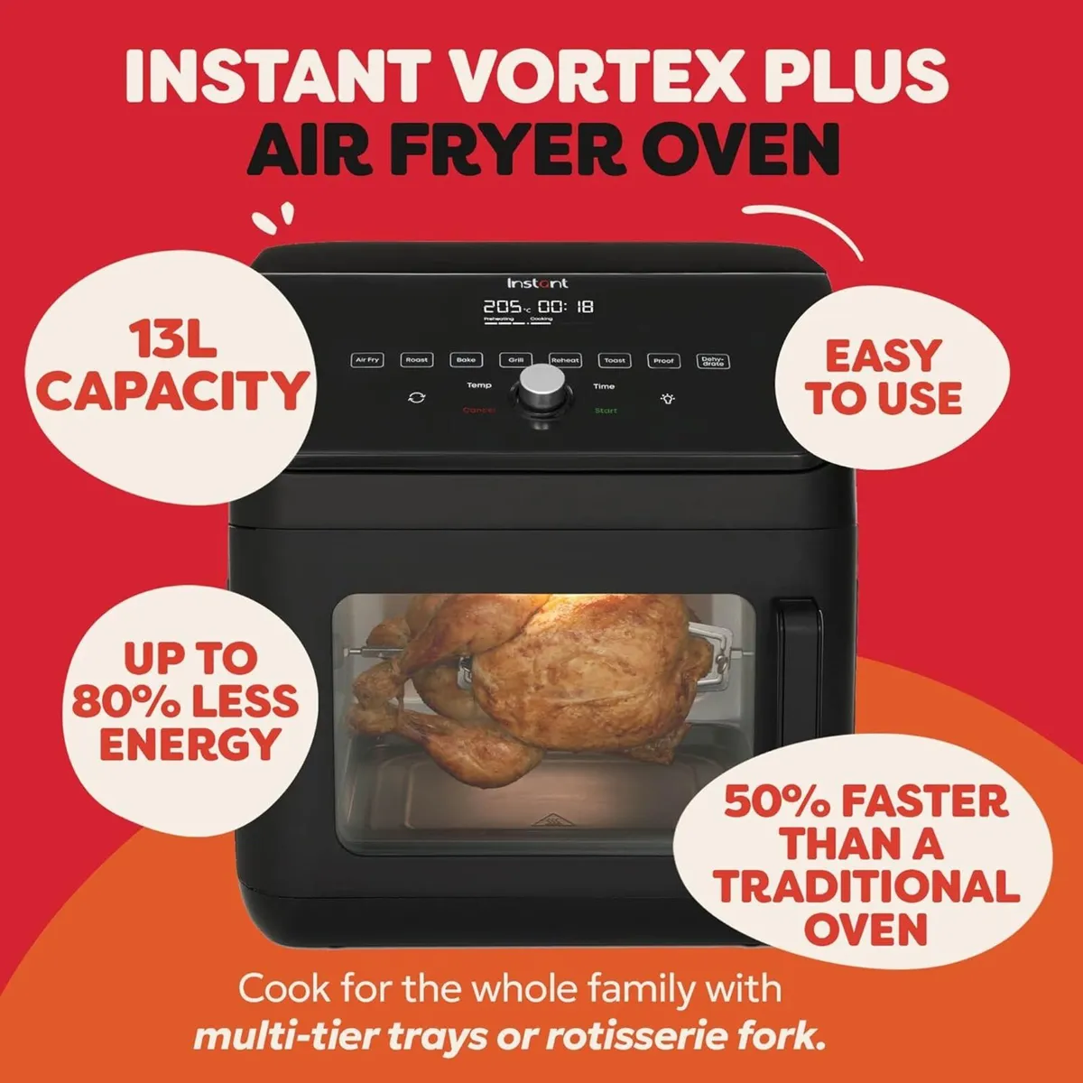 Instant Digital Large Air Fryer Oven with Xxl - Image 2