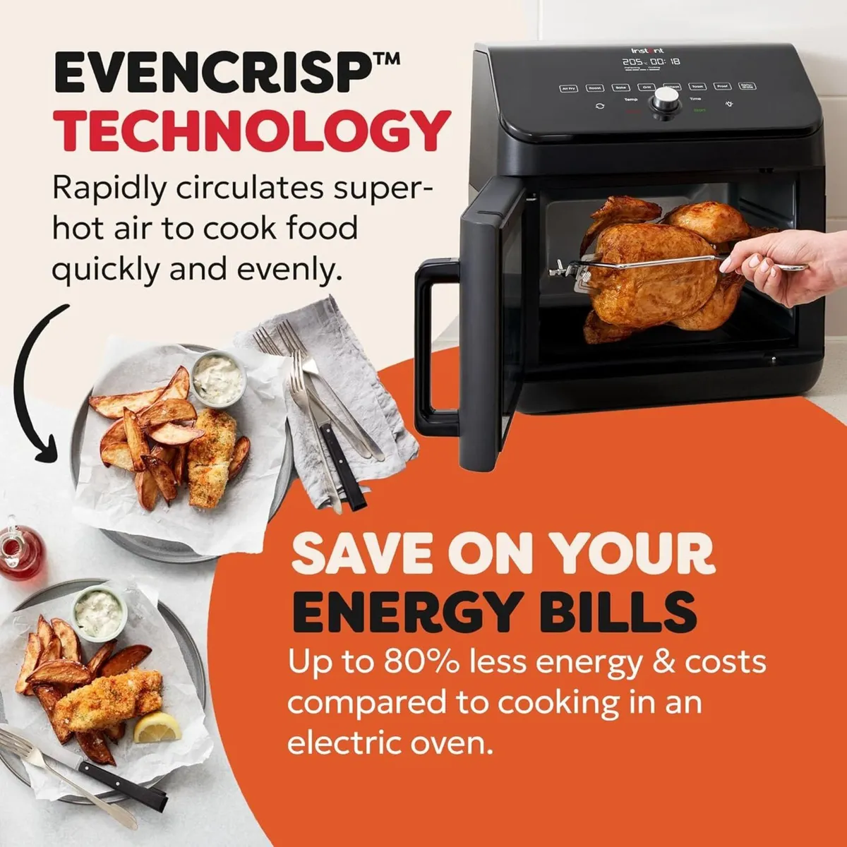 Instant Digital Large Air Fryer Oven with Xxl - Image 4