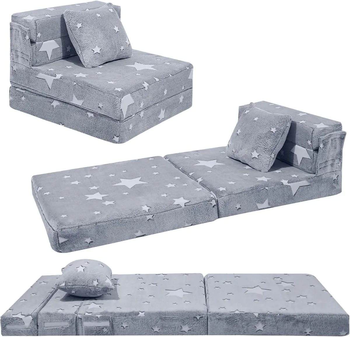 Kids Sofa Bed Toddler Folding Floor Mattress Glow - Image 1