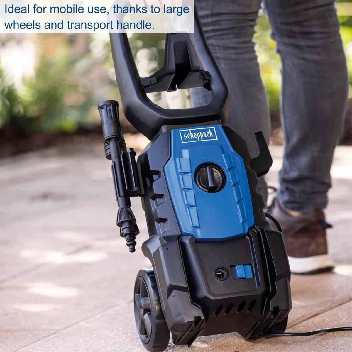 Scheppach Pressure Washer 1600W 135bar 420L H Flow - Image 2