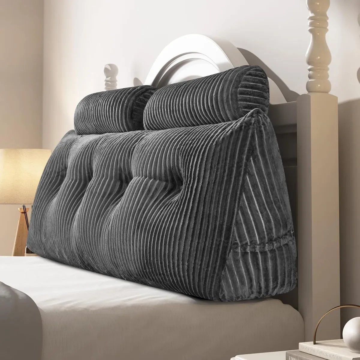 Large Wedge Back Pillows Headboard Triangular - Image 1