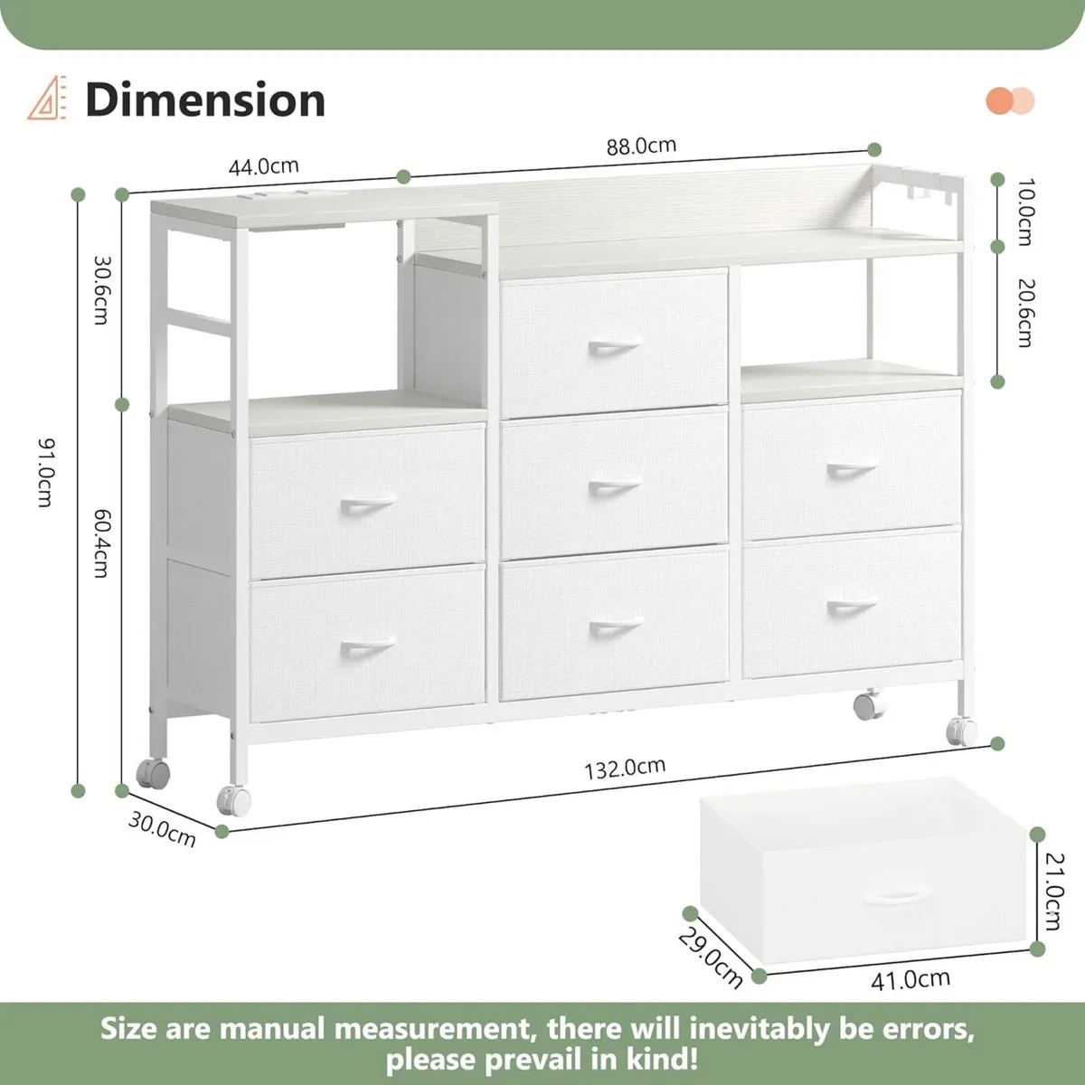 Large Chest of Drawers with Charging Station - Image 3