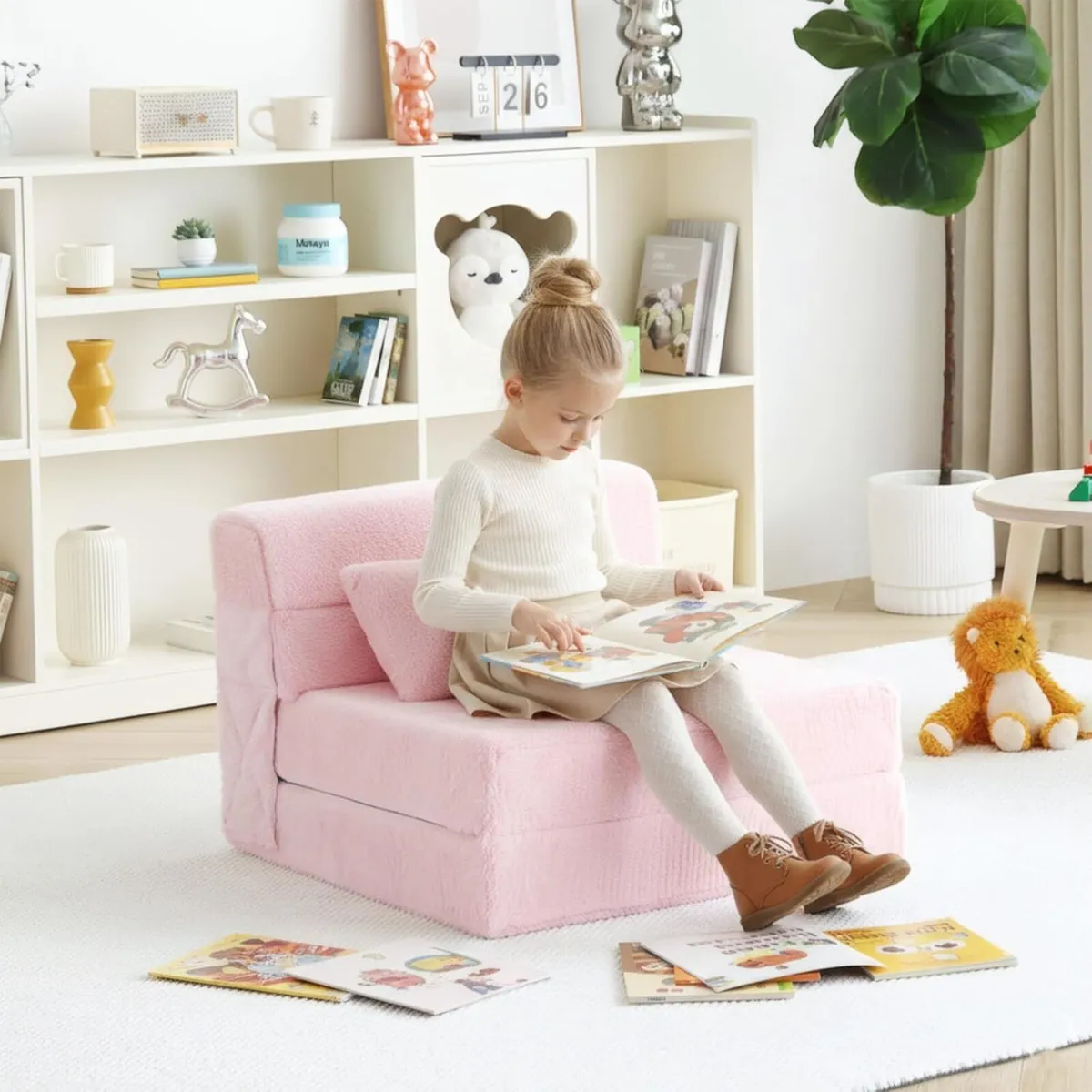 Folding Sofa Bed for Kids Quad-Fold Mattress - Image 2