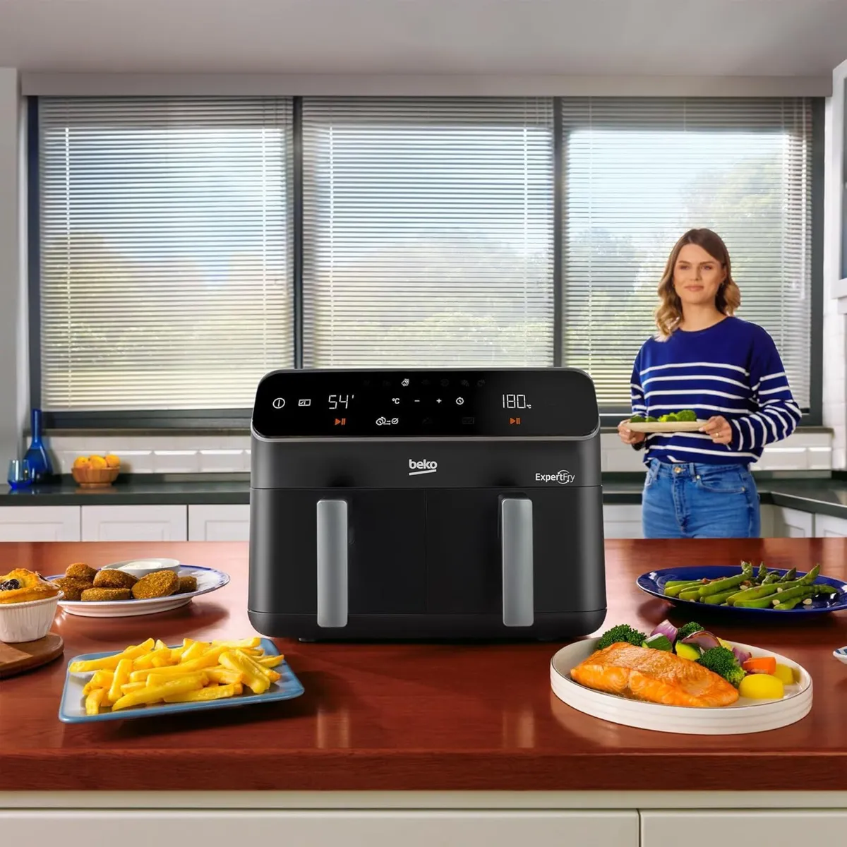 Beko Dual Zone Air Fryer Expertfry 8.5L Capacity - Image 2