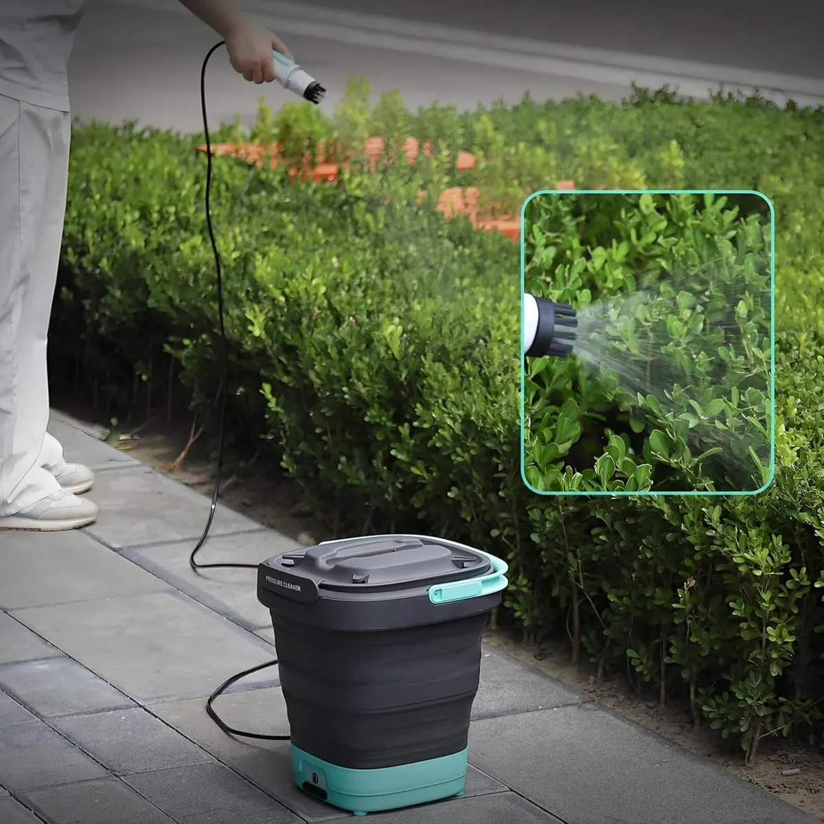 12V Cordless Mini Foldable Portable Shower Garden - Image 2
