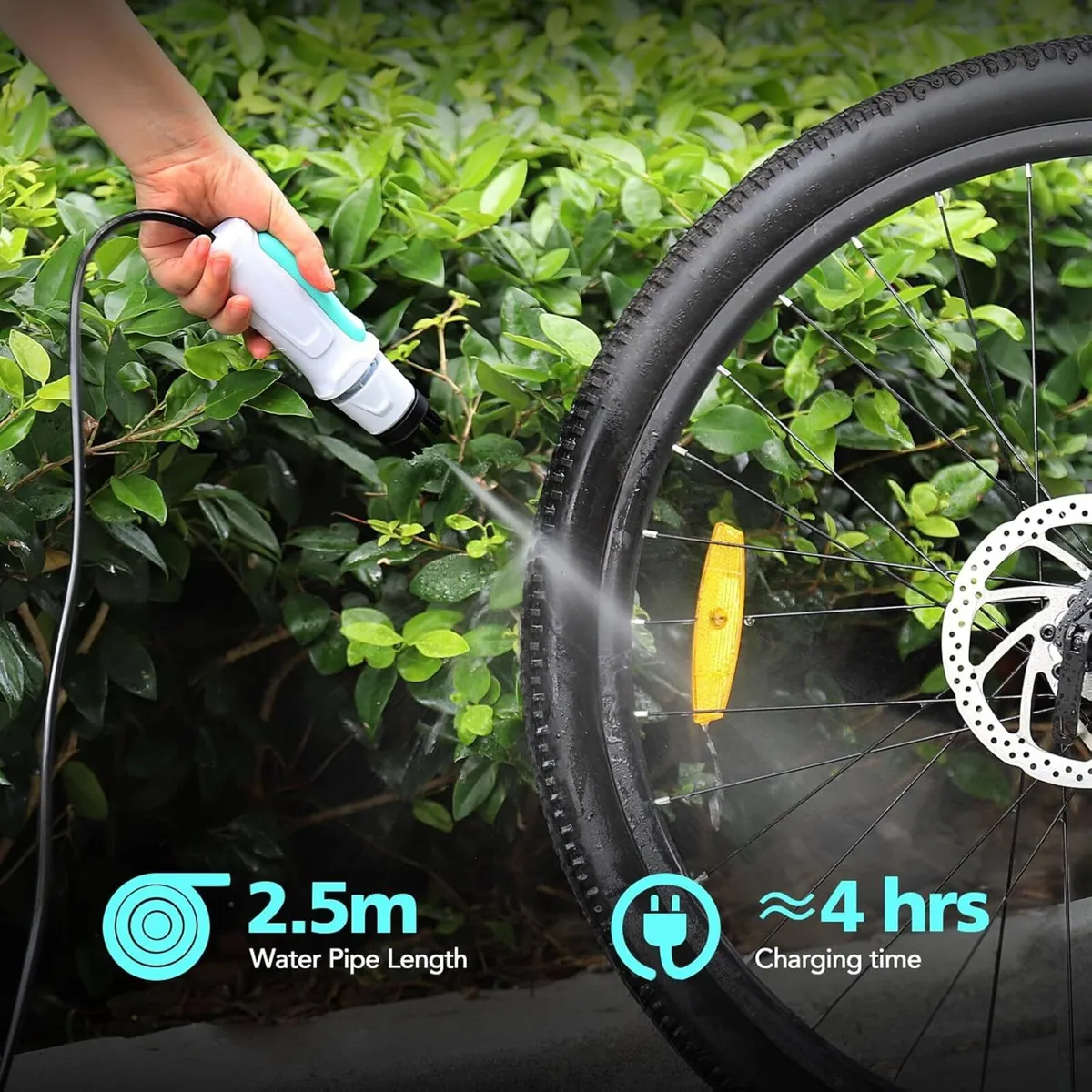 12V Cordless Mini Foldable Portable Shower Garden - Image 3