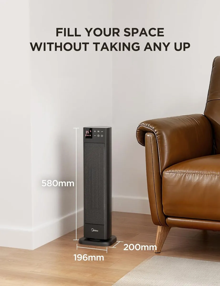 Electric Heater 2000W Ceramic Space - Image 2