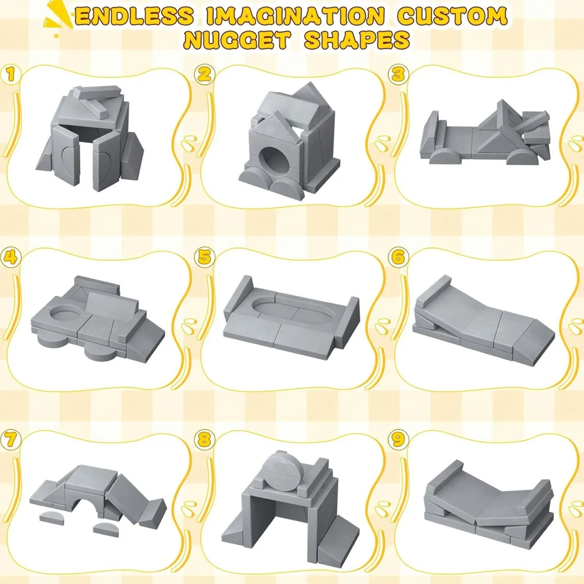 Kids Sofa 15 Pcs Toddler Chair Soft Crystal - Image 4