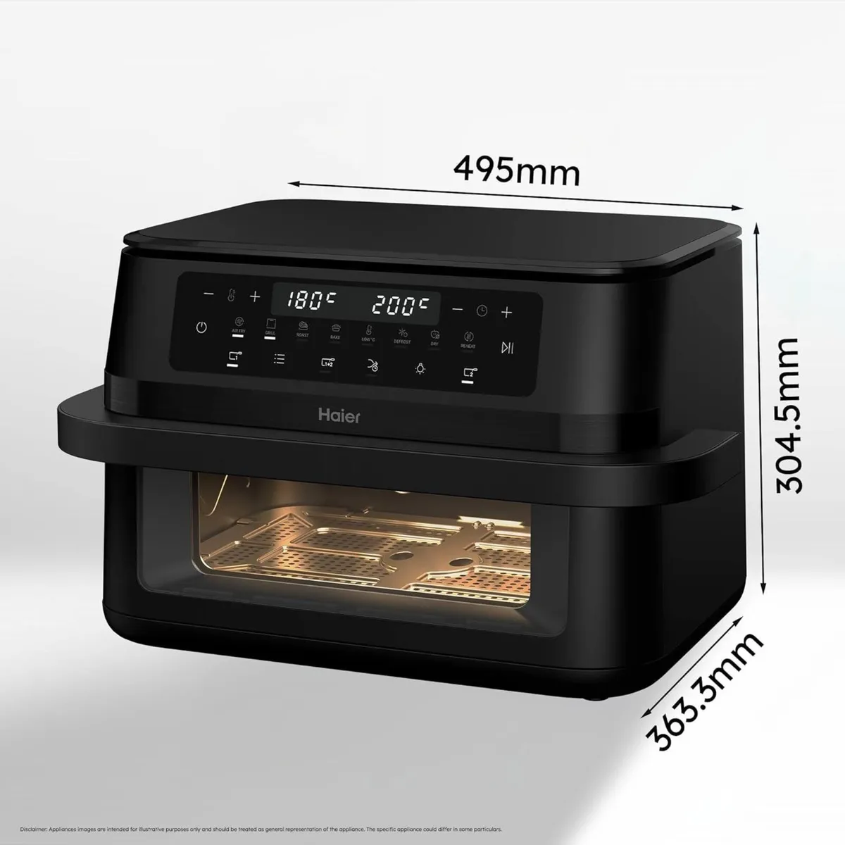 Haier 11L Flex Double Drawer Airfryer Dual Large - Image 2