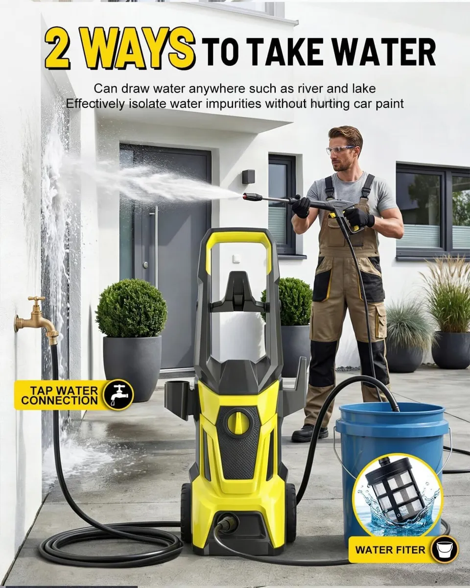Pressure Washer 1800W 135 Bar Electric 420L - Image 2
