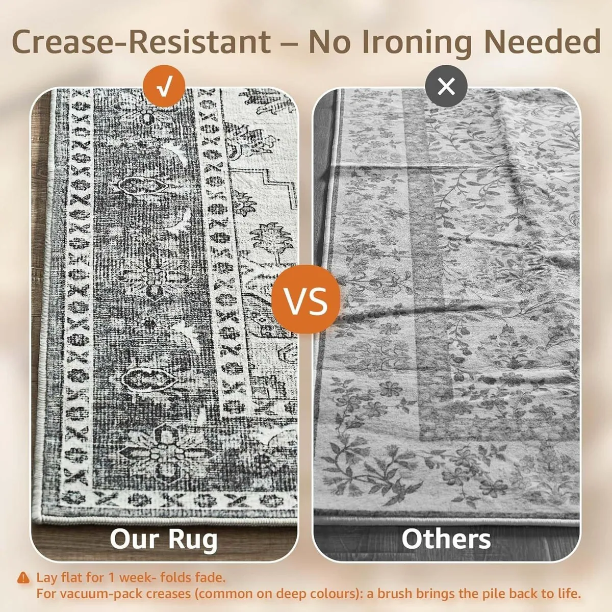 Vintage Rugs Living Room Large Soft Cashmere - Image 3