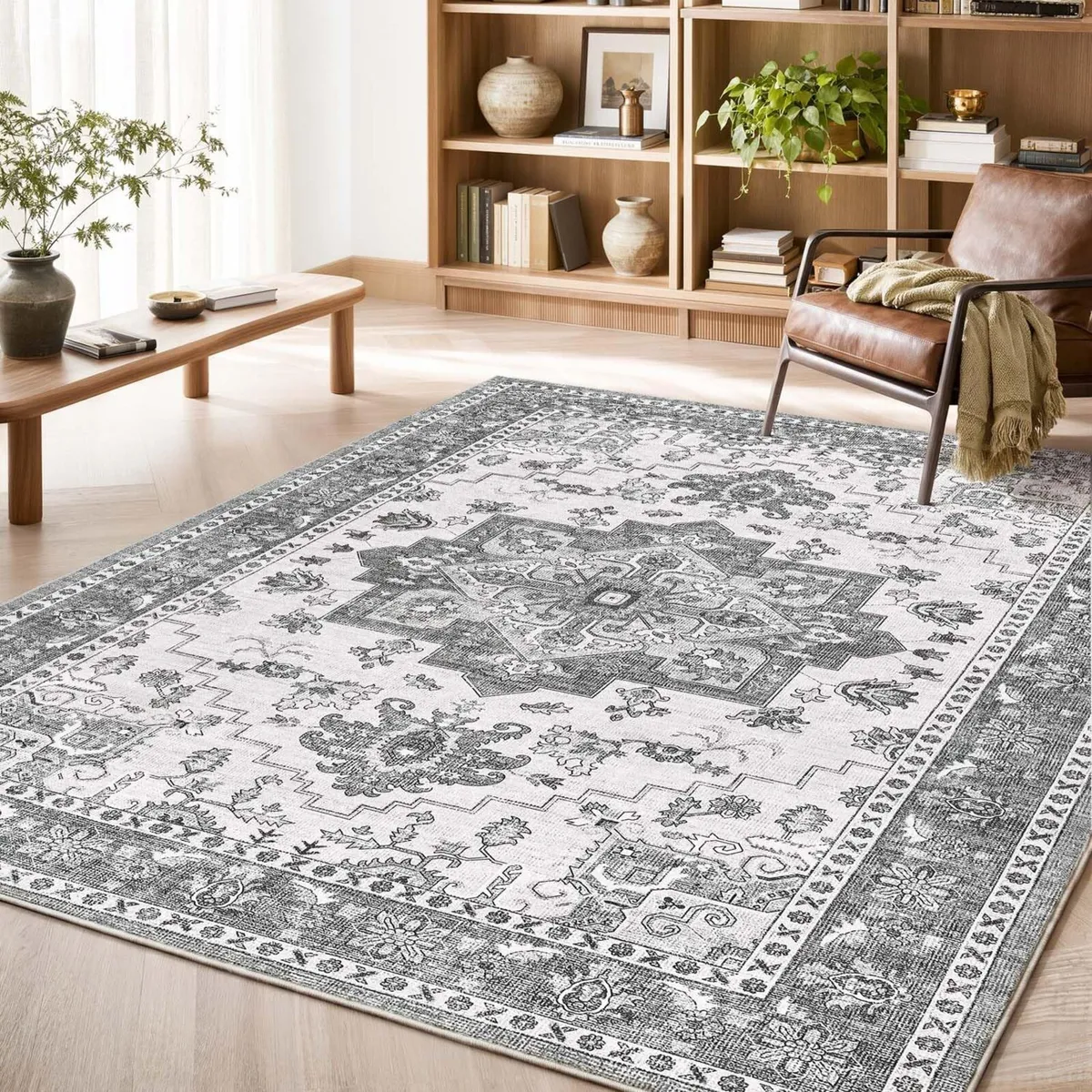 Vintage Rugs Living Room Large Soft Cashmere - Image 1