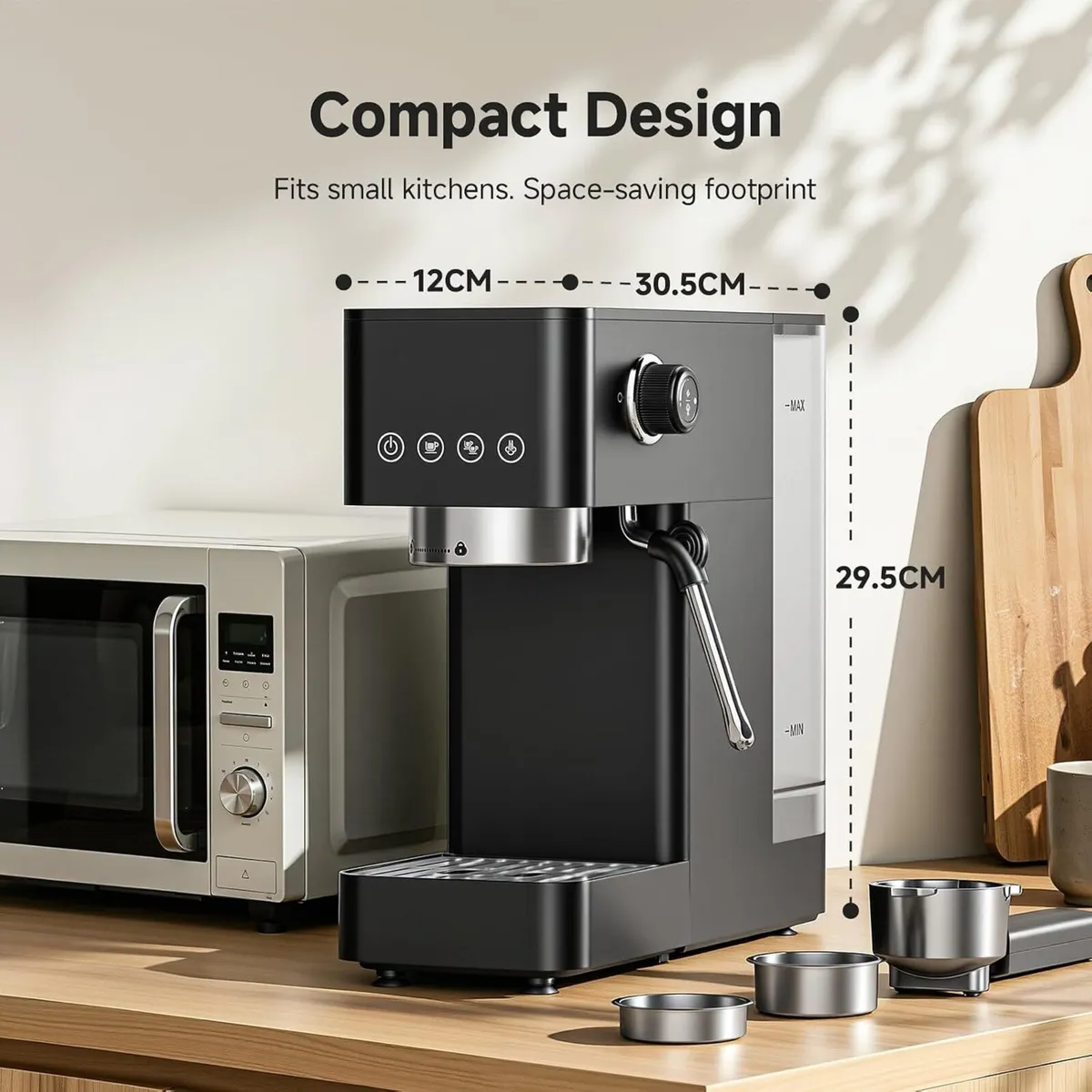 20-Bar-Professional-Espresso-Machine 1350W Coffee - Image 3