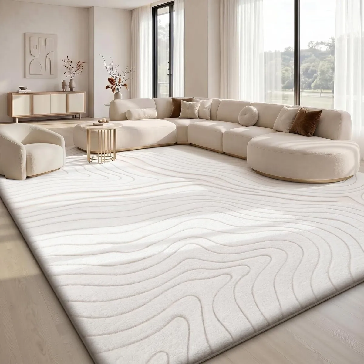 Sour Lemon Rugs Living Room and Apricot - Image 1