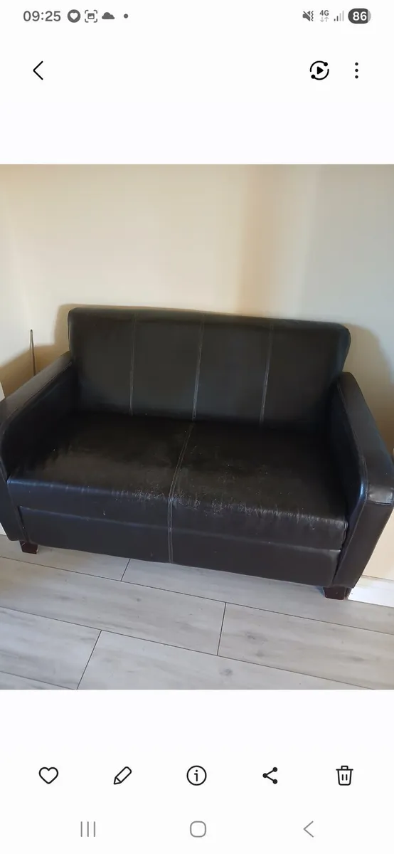 Faux leather sofa - Image 2