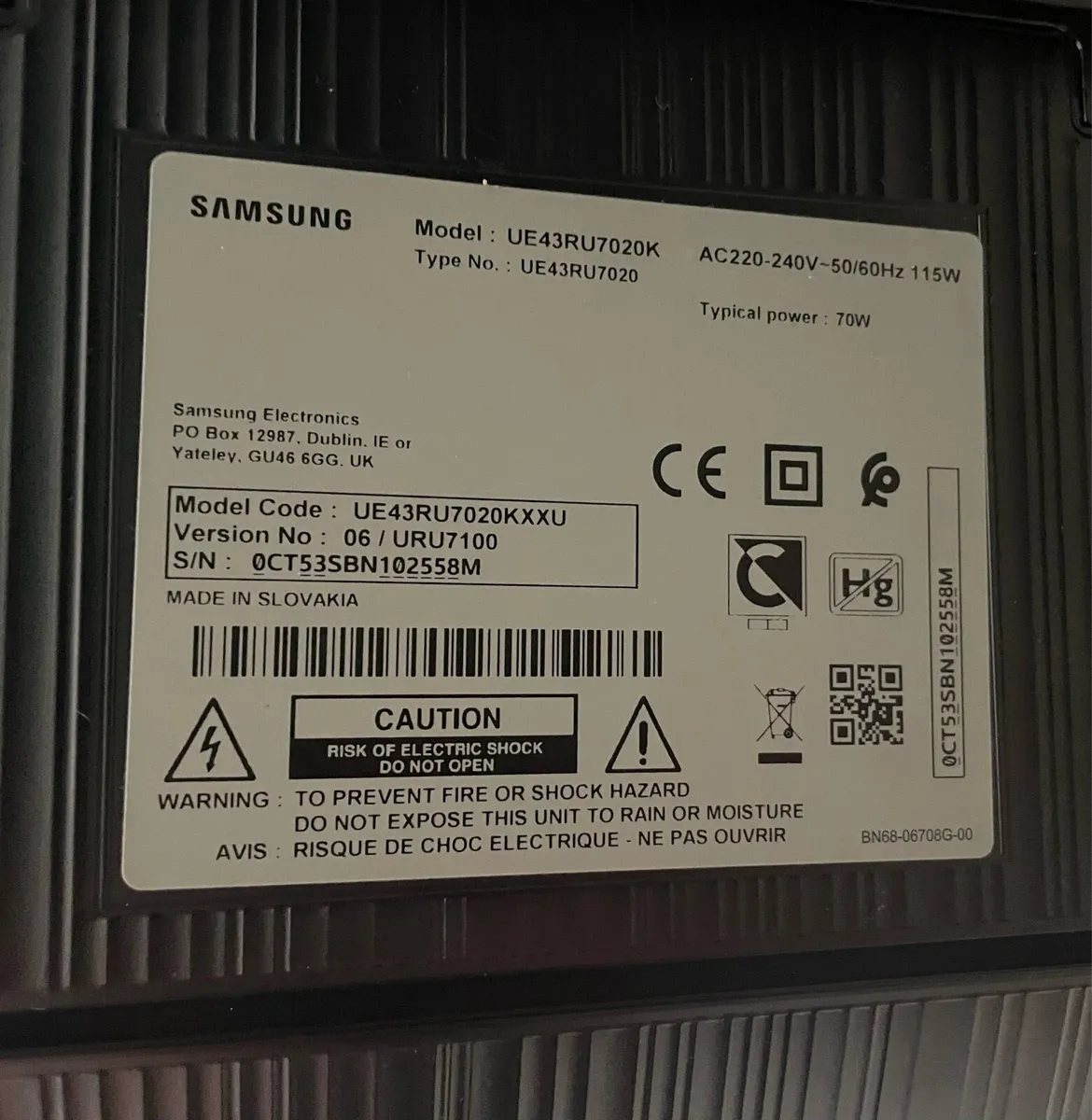 43” SAMSUNG 4K ULTRA HD SMART TV - Image 3