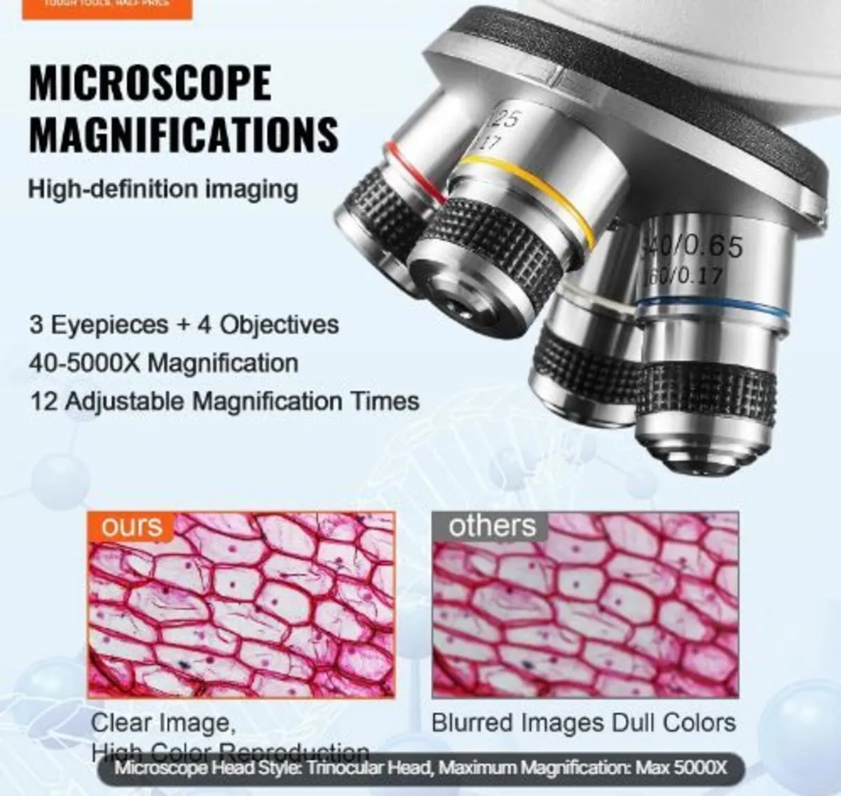 Compound Trinocular Microscope 40X-2500 - Image 2