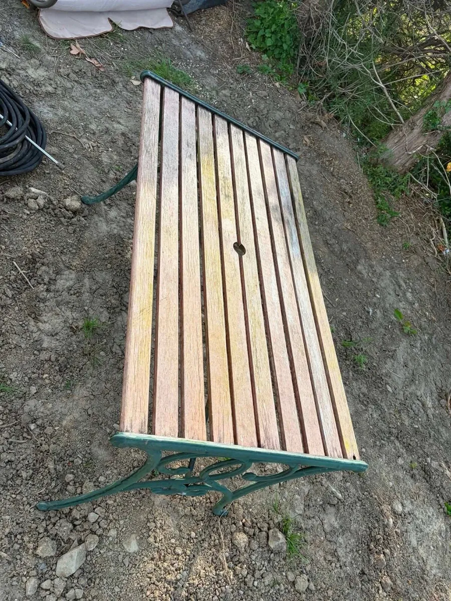 cast iron garden table - Image 2