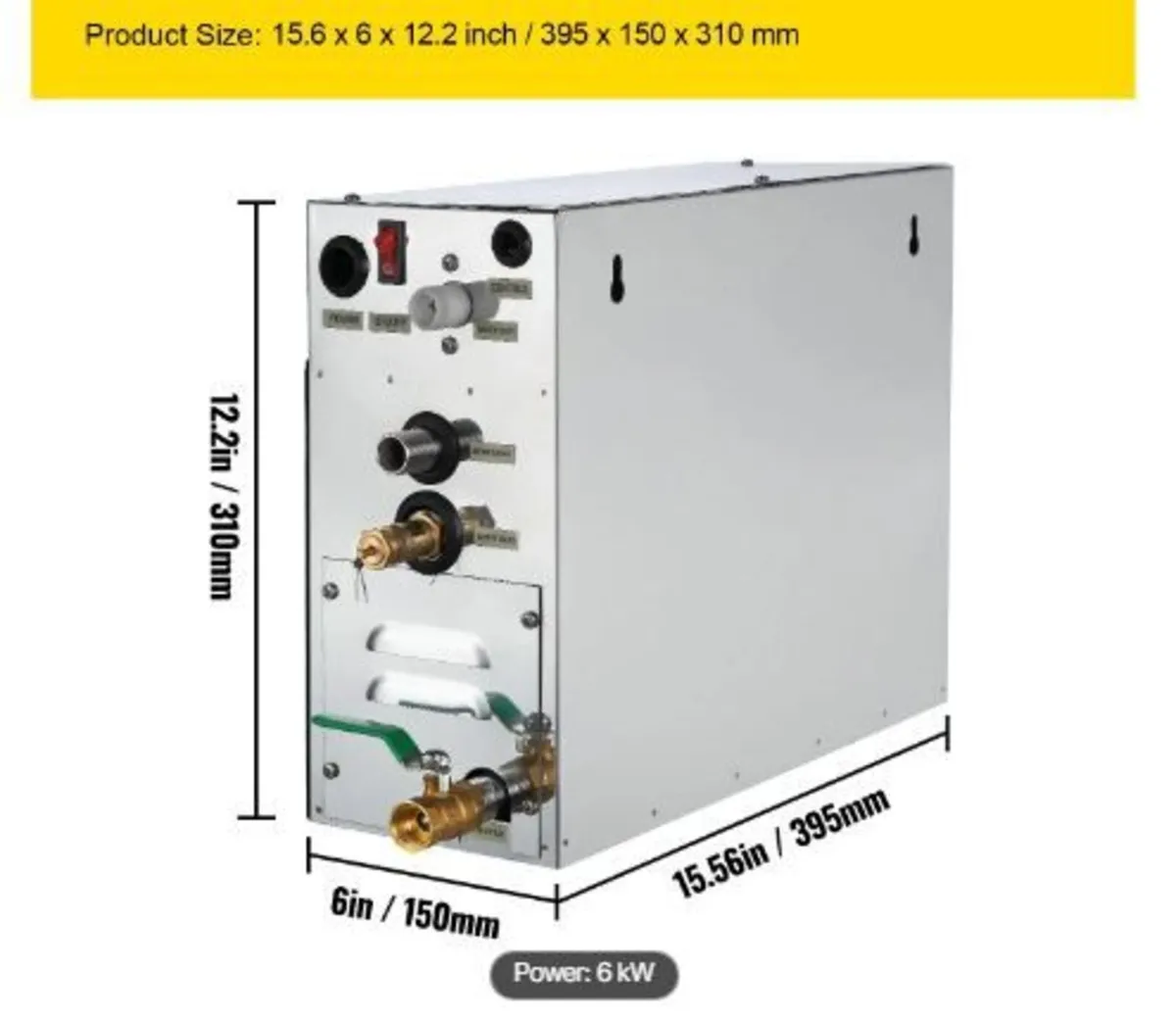 6KW Sauna Bath Steamer - Image 2