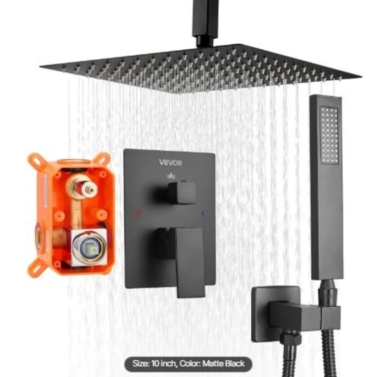 Shower Faucet Set, Rainfall Bathroom - Image 1