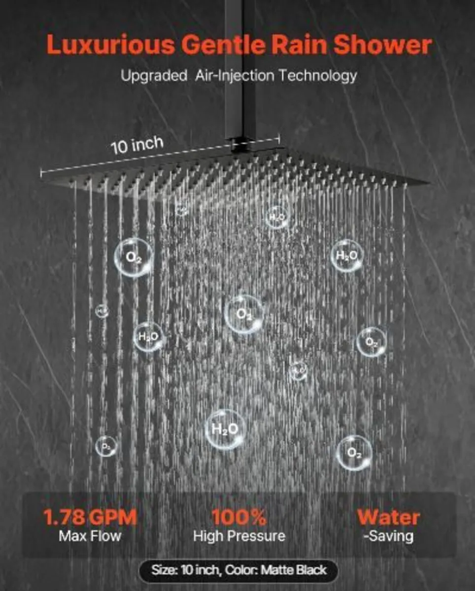 Shower Faucet Set, Rainfall Bathroom - Image 2