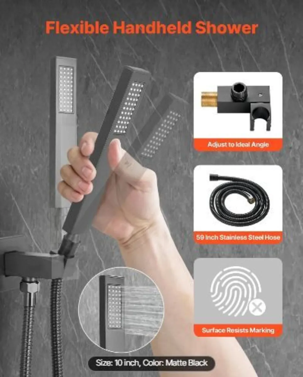 Shower Faucet Set, Rainfall Bathroom - Image 4
