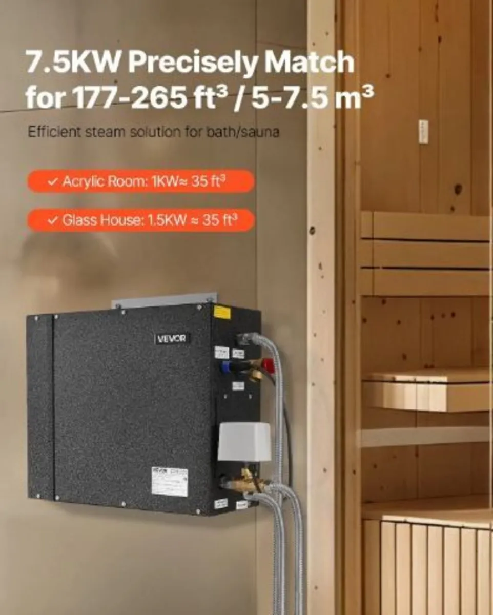 Steam Generator, 7.5 kW Steam Shower - Image 2