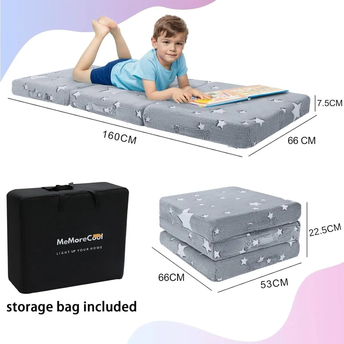 Foldable Mattress for Kids Glow in the Dark - Image 3