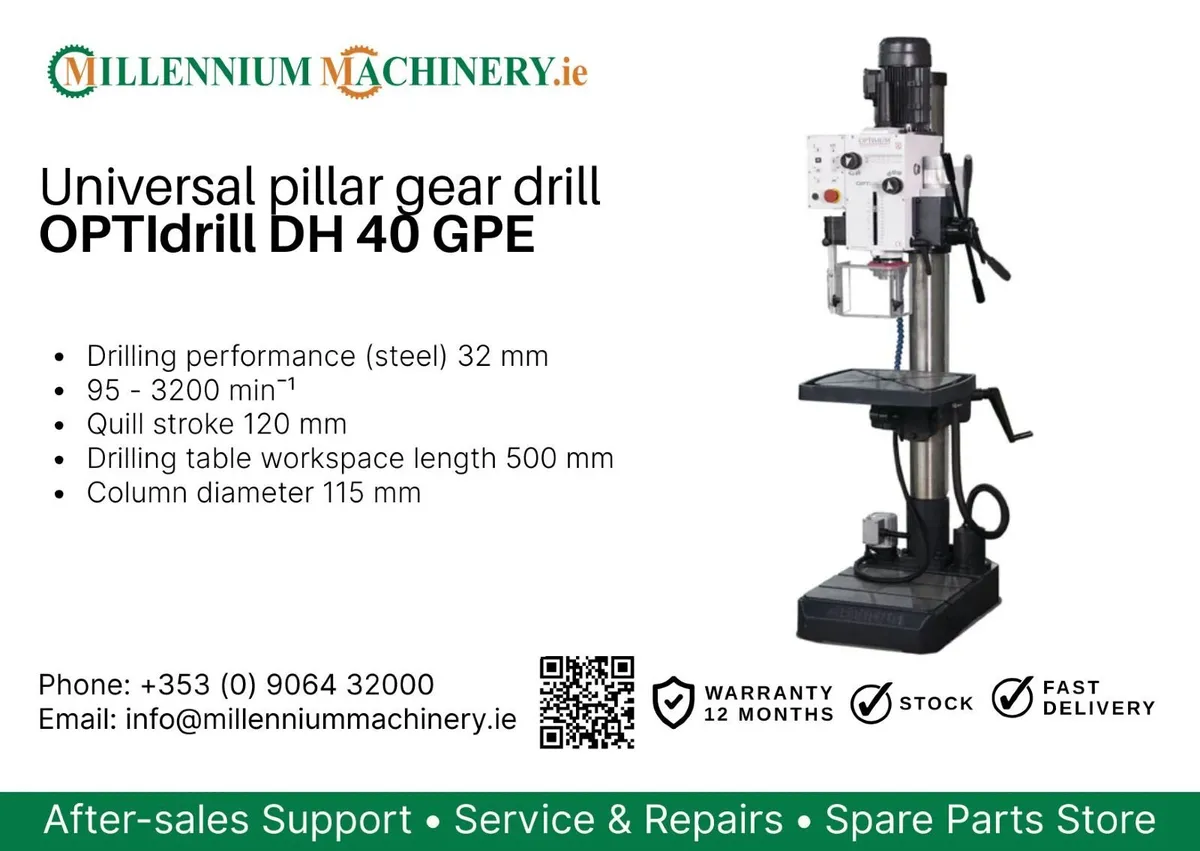 Universal pillar gear drill OPTIdrill DH 40 GPE - Image 1