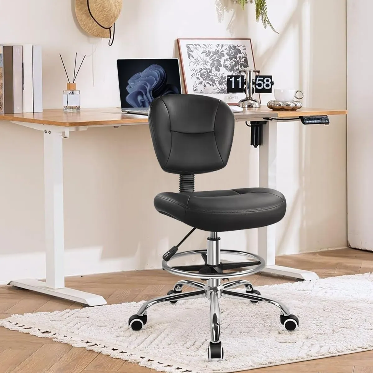 Writing Chair with Foot Back Adjustable Office - Image 2