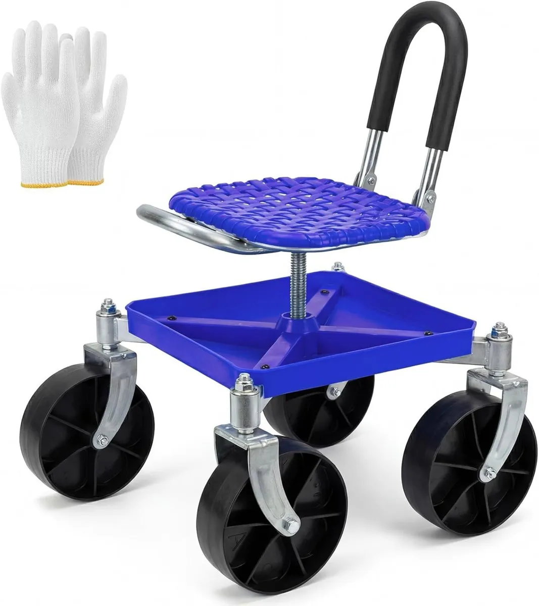 Garden Rolling Seat with Swivel Wheels 150KG - Image 1
