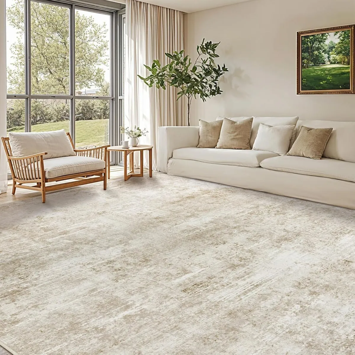 Area Rug for Living Room Machine Washable Low - Image 1