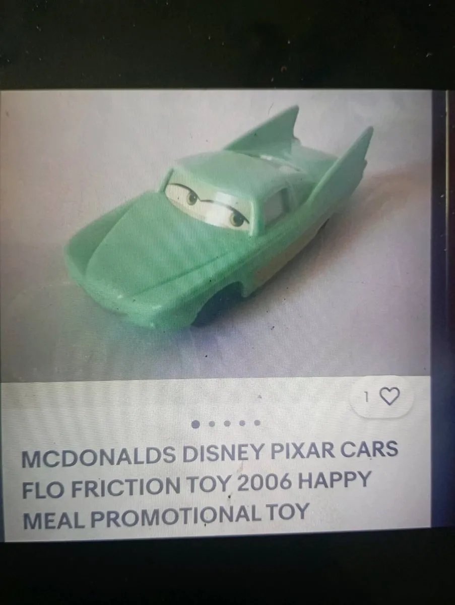 2 FIN MICMISSILE CARS FROM DISNEY PIXAR BY MATTLE - Image 1